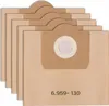 A stack of brown paper vacuum cleaner bags. Produktbild-Vorschau