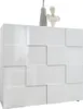 Credenza - MILANO - 2 ante - Laccato lucido bianco - 121 x Anteprima dell’immagine prodotto 1