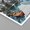 Poster - Poster ohne Rahmen - Boote Berge Hafen - 50x70 cm Produktbild-Vorschau 2