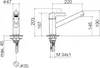 Dornbracht Einhebelmischer ENO 371x214x74 platin matt, Produktbild-Vorschau 2