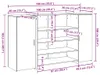 vidaXL Empfangstresen Weiß 180 x 50 x 103,5 cm Produktbild-Vorschau 8