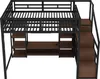 Flieks Etagenbett Metallbett 140x200cm mit TV-Ständer und Produktbild-Vorschau 9