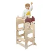 2 in 1 Learning Tower für Kinder,Montessori Stehhilfe mit Produktbild-Vorschau 3