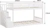 Lits superposés pour enfants 190x90cm blanc CELESTINE Voir les images du produit 7