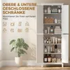 HOMCOM Badezimmerschrank 170 cm hoch mit verstellbaren Produktbild-Vorschau 4