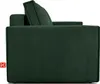 Side view of a dark green corduroy sofa. Produktbild-Vorschau