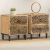 vidaXL Noční stolky 2 ks 40x33x46 cm z masivního dřeva Náhled obrázku produktu 4