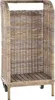 KRINES HOME Holzwagen / Kaminholzwagen aus Kubu-Rattan Produktbild-Vorschau 1