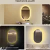 Koupelnové zrcadlo 50x80 cm - Vertikální s LED osvětlením - Náhled obrázku produktu 2