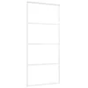 Drzwi przesuwne ESG szkło i aluminium 90x205 cm Biały Podgląd zdjęcia produktu 3