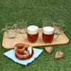 6er Set Dijon Bierkrüge 200ml aus Glas mit Relief & Henkel Produktbild-Vorschau 5