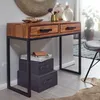 Konzole  sheesham masiv / kov 90x76x36 cm sál tabulka | Náhled obrázku produktu 1