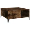 vidaXL Konferenčný stolík Smoked Oak 80x80x36,5 cm odvodený Náhľad obrázku produktu 1