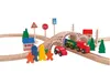 KINDER HOLZ EISENBAHN & FIGUREN Holzzug Holzlokomotive Produktbild-Vorschau 4