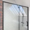 Porte de douche coulissante 120x200 cm - Verre transparent Voir les images du produit 6