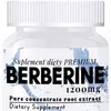 A close-up of a bottle of Berberine dietary supplement. Anteprima dell’immagine prodotto