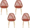 Chaise Alameda Terracotta - Lot De 4 Voir les images du produit 1