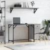 vidaXL Počítačový stůl Grey Sonoma 131x48x75 cm Materiál na Náhled obrázku produktu 2