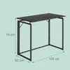 Relaxdays Schreibtisch, HxBxT: 74 x 100 x 50 cm, klappbar, Produktbild-Vorschau 4