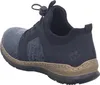 A side view of a blue sneaker. Voir les images du produit