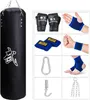 Sacco da boxe appeso per Muay Thai MMA UFC 100/120cm - Nero Anteprima dell’immagine prodotto 1