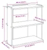 vidaXL Knihovna 3 police Artisan dub 60x30x80 cm Materiál Náhled obrázku produktu 8