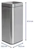 MAUL Abfallbehälter MAULprime 30 l Edelstahl 25.1 x 25.1 x Produktbild-Vorschau 2