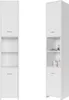 CASARIA® Badezimmerschrank 30cm Breit Hochschrank Weiß 6 Produktbild-Vorschau 1
