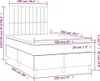 Boxspringbett mit Matratze Creme 120x200 cm Stoff Produktbild-Vorschau 6