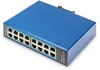 DIGITUS Switch Ind. 16-Port Gigabit         Unmanaged blau Produktbild-Vorschau 2