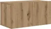 vidaXL TV-Schrankset Wandmontiert Braun 60 x 30 x 30 cm Produktbild-Vorschau 1