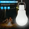 2STK LED Solar Lampe Glühbirne 3W Solarleuchte Campinglampe Produktbild-Vorschau 2