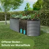 AREBOS Metall Hochbeet 240x80x78 cm Gartenbeet Pflanzbeet Produktbild-Vorschau 6