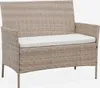 sweeek - Gartenset aus Polyrattan, 4 Plätze Moltès - Natur Produktbild-Vorschau 2