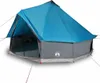 vidaXL Tipi-Familienzelt 10 Personen Blau Wasserdicht Produktbild-Vorschau 3