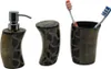 3tlg Set Bad Accessoires Zahnbürstenhalter Seifenspender Produktbild-Vorschau 1