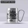 Trendation - Guten Morgen? Ganz Dünnes Eis Edelstahl Tasse Produktbild-Vorschau 2