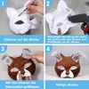 DIY Katzenmasken zum Bemalen, 10 Stück weiße Papiermasken Produktbild-Vorschau 3