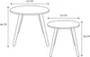Set von 2 Tischen Bicolor Rose Home Deco Factory Produktbild-Vorschau 9