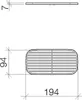 Dornbracht Gittereinsatz Zubehör x 1 194x94x7 perlweiß, Produktbild-Vorschau 2