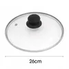 MIKONI Topfdeckel Ø 26 cm | SCHWARZ - GRIFF | Glasdeckel Produktbild-Vorschau 3