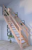 Holztreppe Rhodos in gerader Produktbild-Vorschau 1
