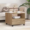 vidaXL Stolik kawowy Artisan dąb 55 x 55 x 45 cm materiał Podgląd zdjęcia produktu 3