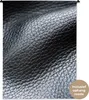 MuchoWow® Wandteppich Wandbehang Leder - Textur - Schwarz - Produktbild-Vorschau 1