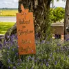 UNUS Gartenschild "Unkraut zum Selberpflücken" Edelrost Produktbild-Vorschau 6