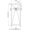 Mexen Stone+ kompozitní čtvercová sprchová vana 160 x 80 Náhled obrázku produktu 6