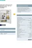 A white Siemens refrigerator with its door open, displaying shelves and food items. To the right, a detailed specification sheet and an energy efficiency label are visible. Produktbild-Vorschau
