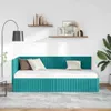vidaXL Struttura letto ad angolo con testiera turchese 90 Anteprima dell’immagine prodotto 3