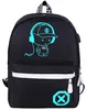 Sac à dos scolaire pour jeunes musique réfléchissante usb Voir les images du produit 2