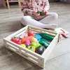 Drevená zelenina na rezanie v krabici - detská kuchynská Náhľad obrázku produktu 13